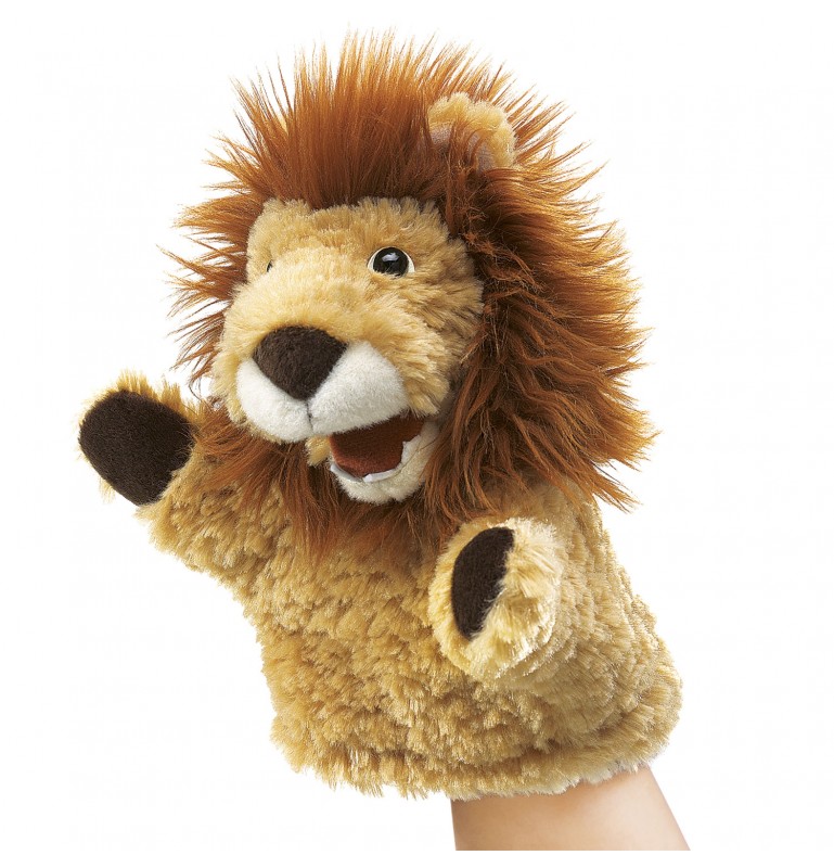 Peluche marionnette Petit Lion