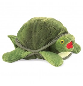 Peluche marionnette Bébé tortue