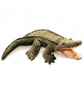 Peluche marionnette Alligator