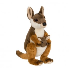 Peluche Wallaby avec bébé WWF - 19 cm