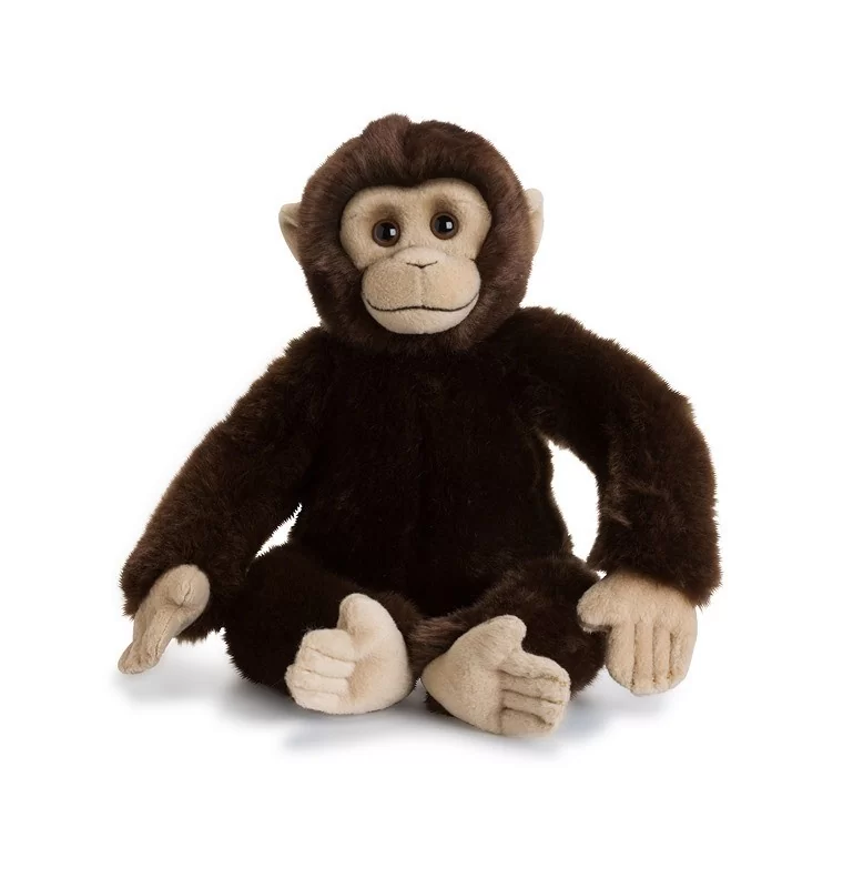WWF - Peluche Singe Chimpanzé - Peluche Réaliste avec de Nombreux Détails  Ressemblants - Douce et Souple - Normes CE - Hauteur 30 cm : :  Jouets
