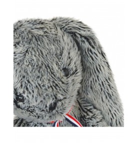 Peluche lapin ALEXANDRE gris - 50 cm signée Mailou Tradition