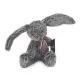 Peluche lapin ALEXANDRE gris - 30 cm signée Mailou Tradition