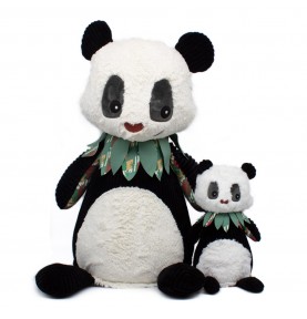 Peluches Rototos le panda de différentes tailles signées Les Deglingos