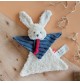 Doudou lapin en coton biologique - 22 cm signé Mailou Tradition