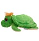 Peluche bouillotte tortue signée welliebellies®, vue de profil