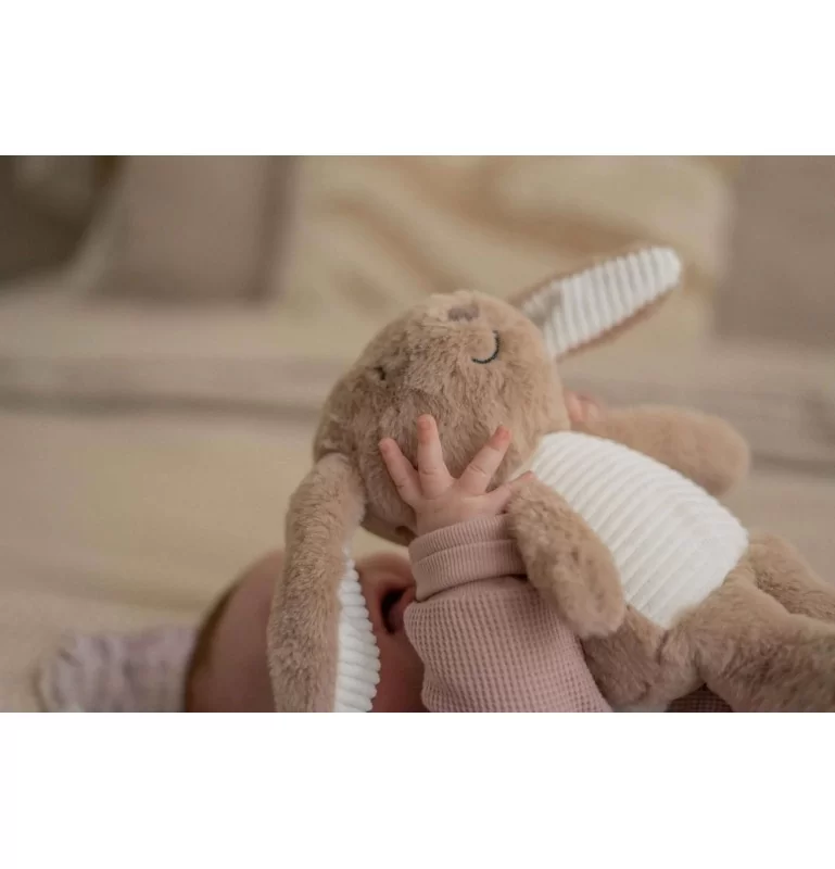 Peluche Bébé Avec Fréquence Cardiaque - Bruit Blanc - Milo Lepin - Brun