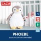 Peluche veilleuse bruit blanc Phoebe le pingouin signée Zazu