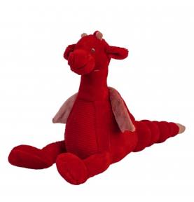 Peluche dragon rouge Tine - 24 cm signée Happy Horse