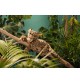 Peluche léopard Parddy - 36 cm signée Steiff sur une branche