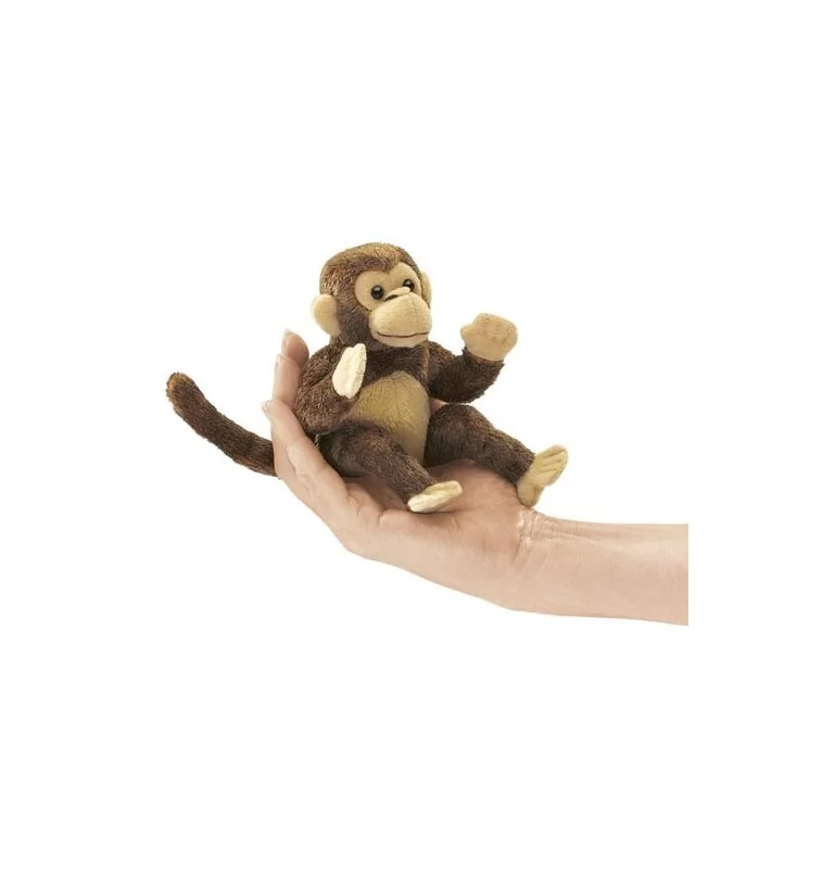 Marionnettes à main de singe en peluche pour jeux de simulation