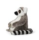 Peluche Lemurien assis WWF - 23 cm, vue de profil