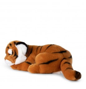 Peluche Tigre couché WWF - 30 cm, vue de dos