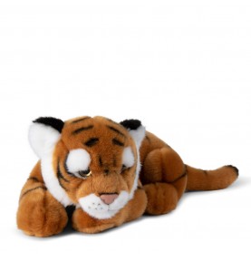 Peluche Tigre couché WWF - 30 cm, vue de face