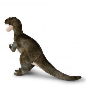 Peluche T-Rex vert WWF - 47 cm, vue de profil