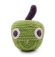 Newton la Pomme - hochet en coton bio de la collection Veggy Toys de la marque MyuM