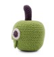 Newton la Pomme - hochet en coton bio de la collection Veggy Toys de la marque MyuM, vue de profil