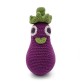 Régine l'Aubergine - hochet pour bébé en coton bio de la collection Veggy Toys de la marque MyuM