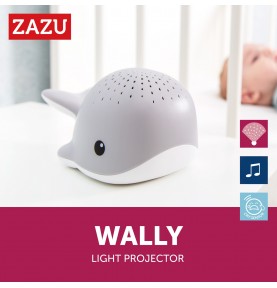 Projecteur Wally la baleine gris de la marque Zazu
