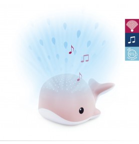 Projecteur Wally la baleine rose de la marque Zazu