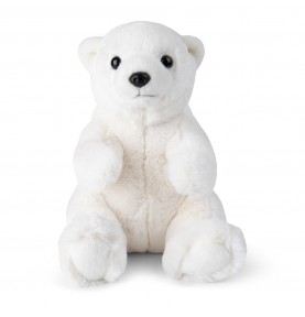 Peluche Ours polaire assis WWF ECO - 23 cm