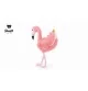 Peluche flamant rose Jill - 30 cm signée Steiff debout