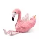 Peluche flamant rose Jill - 30 cm signée Steiff en position assise