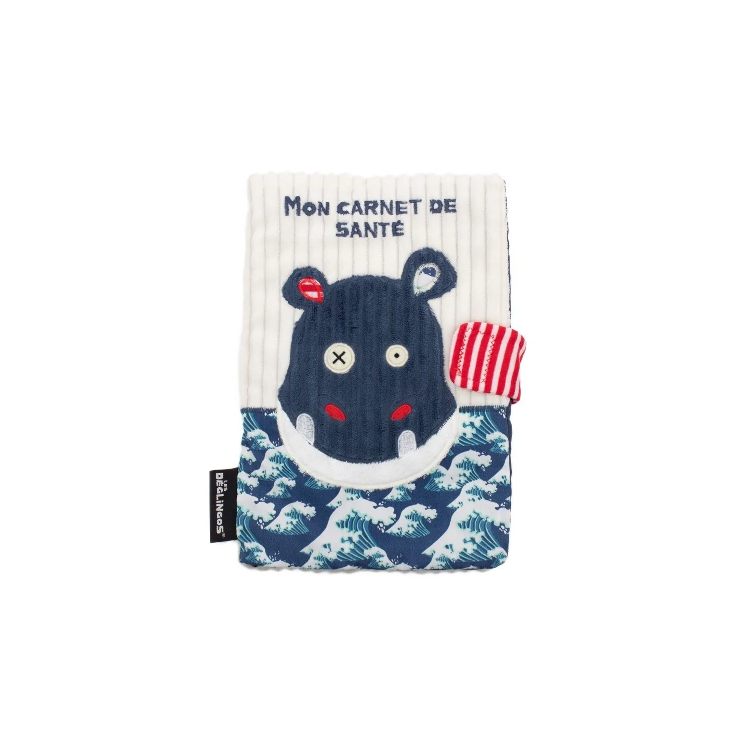 Protège Carnet De Santé En Peluche Ours Et Baleine | Fermeture éclair, 25x16,5 Cm | Lavable Machine 30°C, 100% Coton - 12