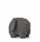 Peluche éléphant en velours côtelé - 33 cm signé Bon Ton Toys, vue de dos