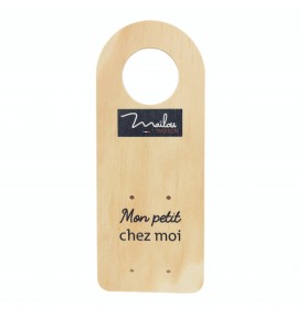 carte en bois "Mon Petit Chez Moi" réutilisable