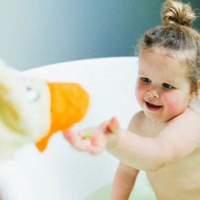 Jouet De Bain Canard Princesse Rose Isabelle Laurier – 100% étanche, Pour Bébés Et Enfants 1-3 Ans