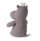 Peluche Hippo avec couronne signée Picca Loulou, vue de dos