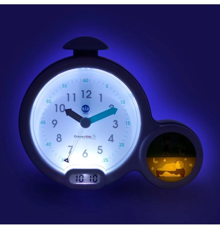 Mon premier réveil de 1 à 10 ans - My First Alarm clock et jour/Nuit- Bleu