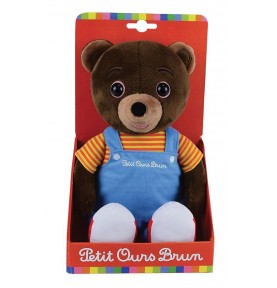Peluche Petit ours brun - 32 cm signée Jemini dans sa boîte