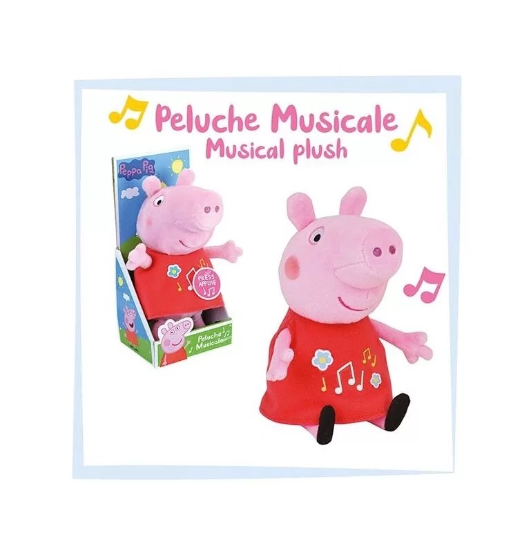 Peluche musicale Peppa Pig - 20 cm Jemini 