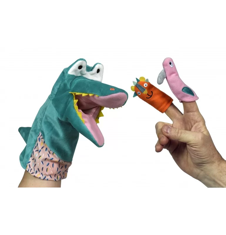 Marionnette 10 doigts Dinosaures
