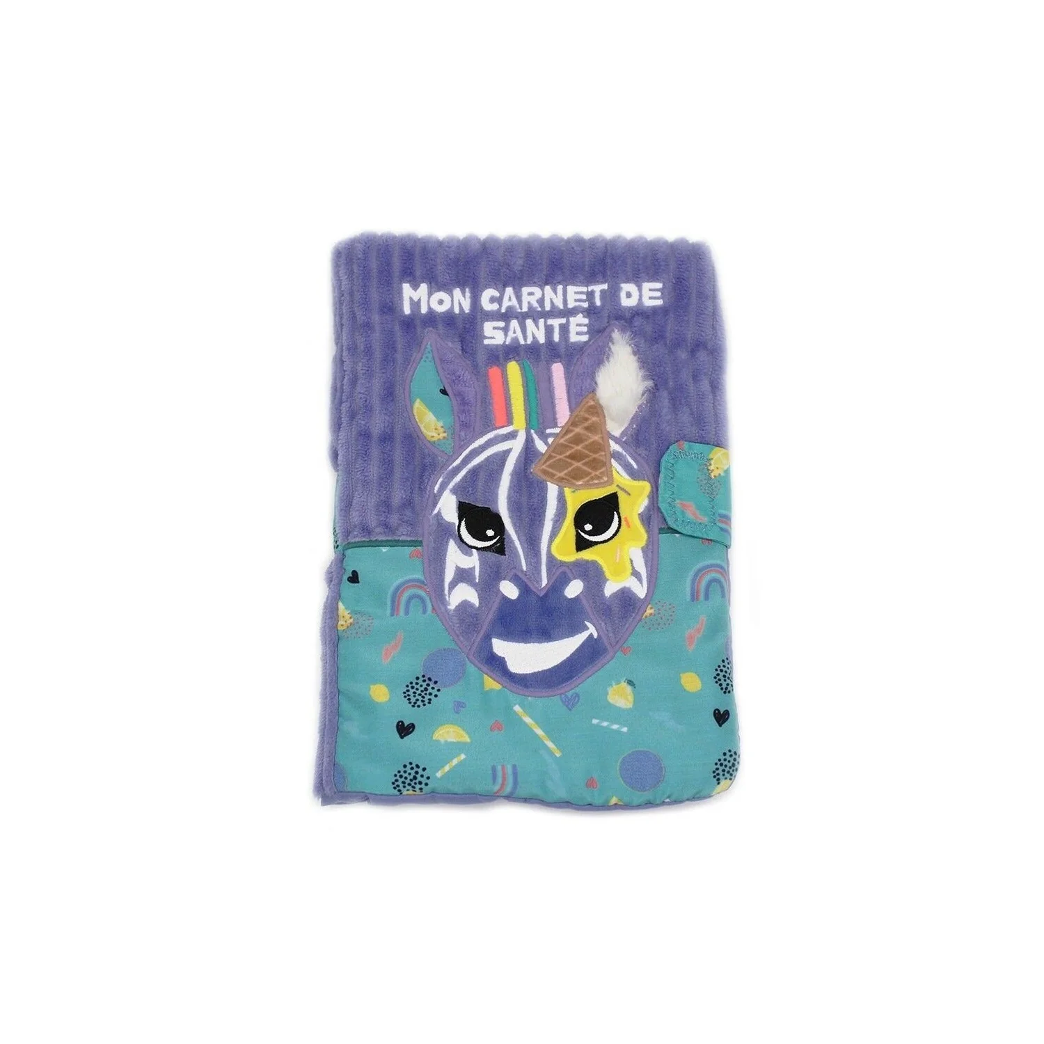 LES DÉGLINGOS Protège Carnet De Santé Cyranos Le Renard - Jaune Moutarde 25x18 Cm