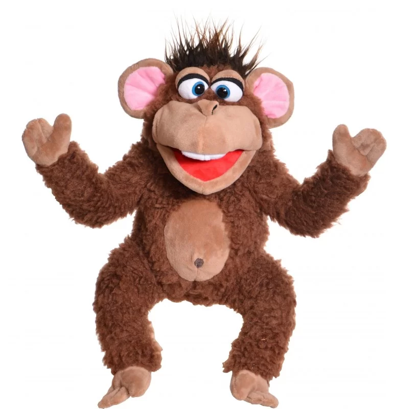Peluche singe marionnette - jouets rétro jeux de société figurines