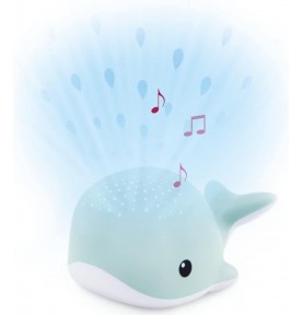 Veilleuse projecteur Wally la baleine bleu de la marque Zazu Kids