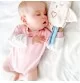 Bébé dormant avec Peluche aide au sommeil bébé Chouette Lulla avec vrais sons de respiration et de battement de cœur