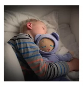 Bébé dormant avec Pyjama pour poupée Lulla doll - souris lilas
