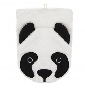 Gant de toilette marionnette panda en coton bio signé Fürnis