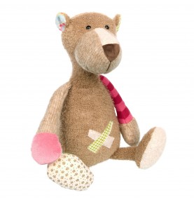 Peluche ours Patchwork Sweety signée Sigikid