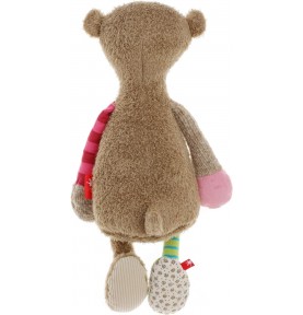 Peluche ours Patchwork Sweety signée Sigikid, vue de dos