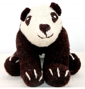 Peluche panda laine XL fait main équitable