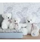 Ours en peluche - L'OURS FRANCAIS 35 cm - Blanc neige signé Mailou Tradition