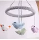 Mobile bébé en Crochet "MARIAGE DES OISEAUX" signé Sindibaba