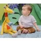 Bébé jouant avec Peluche Billie la grande girafe - 70 cm signé Ebulobo