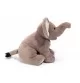 Peluche éléphant assis - 35 cm de la collection Hermann Teddy, vue de profil