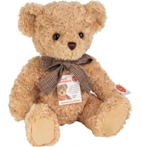 Ours en peluche beige avec effet sonore - 35 cm signé Teddy Hermann